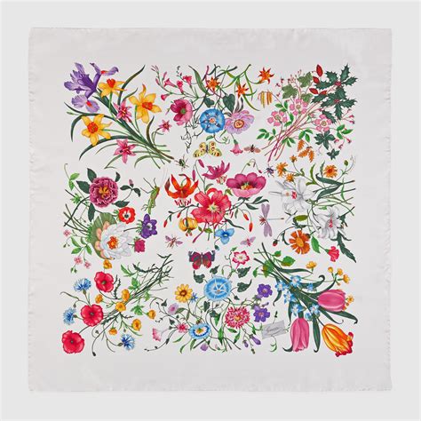 gucci foulards flora|Gucci Flora pattern.